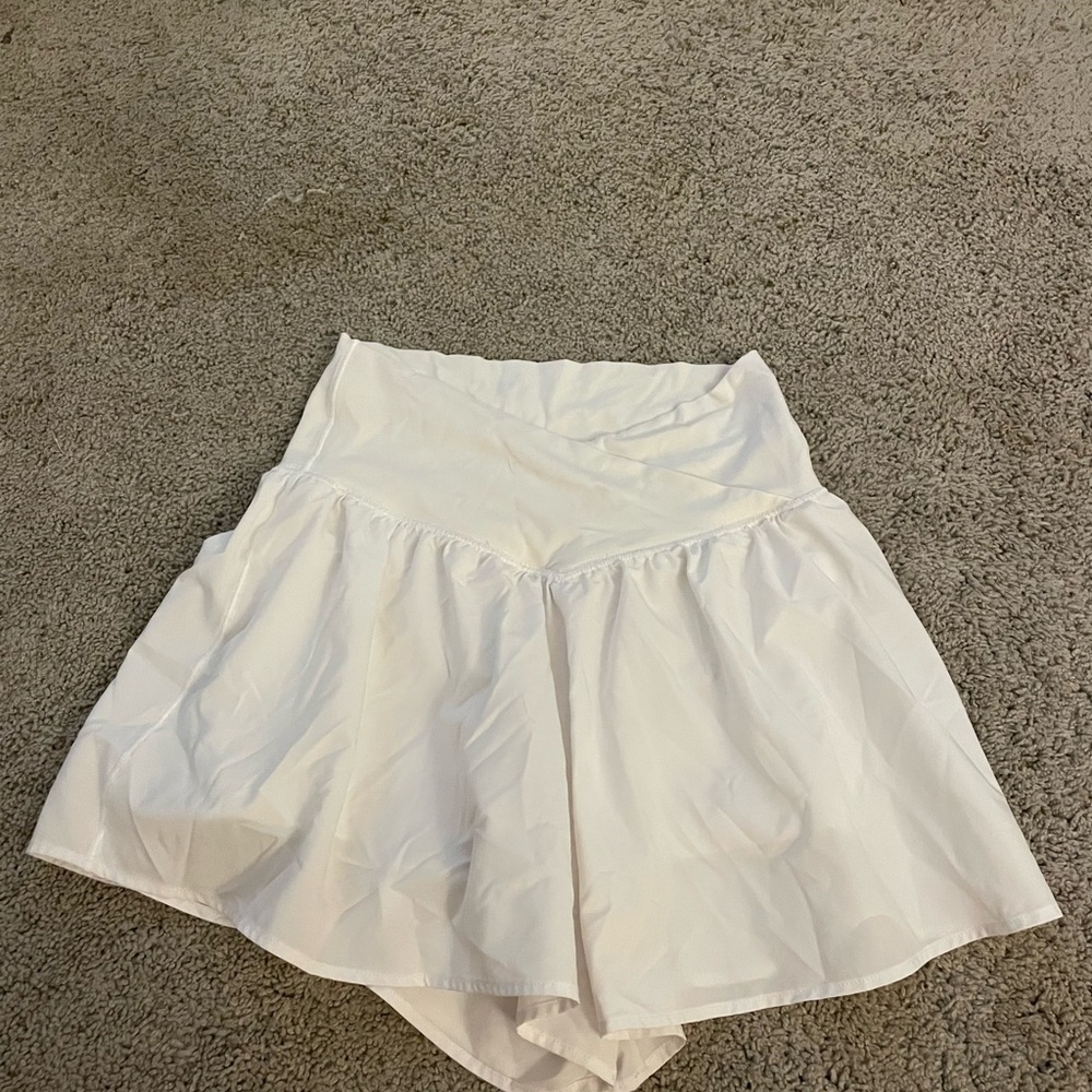 Aerie White Athletic Shorts